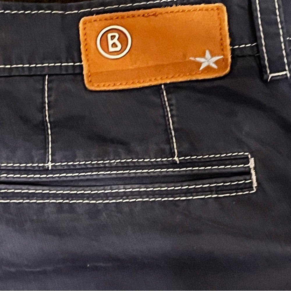 Mens Navy Blue Bogner Imported Swiss Slim Fit Ski Pants